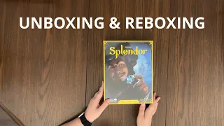 Splendor - Game Unboxing & Reboxing - See What's In The Box