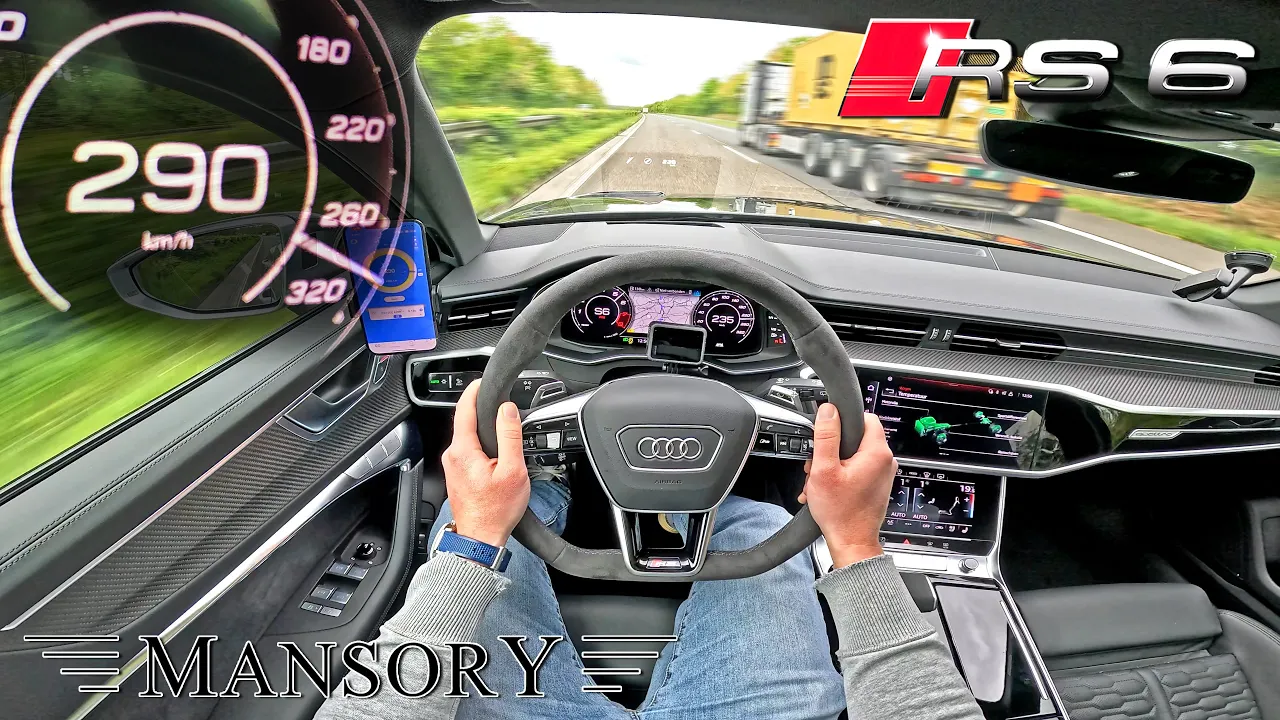 AUDI RS6 C8 MANSORY on the UNLIMITED AUTOBAHN!