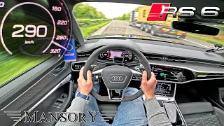 AUDI RS6 C8 MANSORY on the UNLIMITED AUTOBAHN!