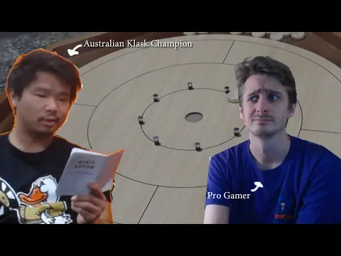 Aus Klask Champion foolishly challenges me to a Crokinole match