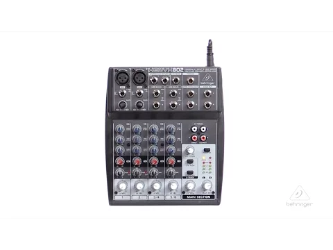 Product video thumbnail for Behringer Xenyx 802 4-Channel Mixer with Gator Bag