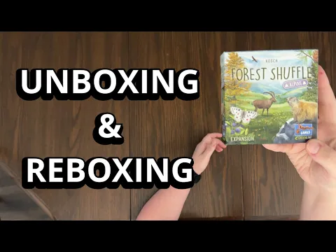 Forest Shuffle: Alpine Expansion - What's in the box? - Card Game Unboxing and Reboxing