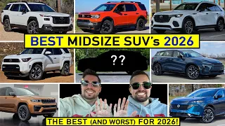 BEST 2-Row Midsize SUVs for 2026 -- Our TOP PICKS After Evaluating ALL of Them! (Top 10)