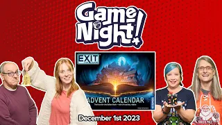 GameNight! 24 Days of Christmas - Exit: The Game Advent Calendar The Hunt for the Golden Book Day 1
