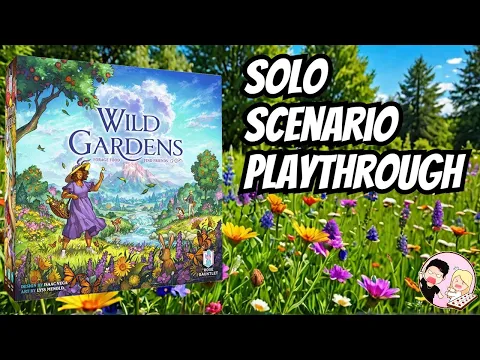 Wild Gardens Solo Scenario #1 Forest of Flowers Playthrough | Rose Gauntlet Games