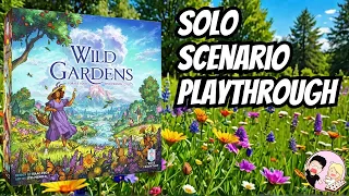 Wild Gardens Solo Scenario #1 Forest of Flowers Playthrough | Rose Gauntlet Games
