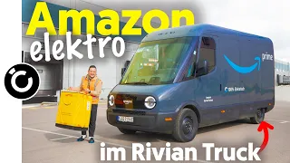 unterwegs im RIVIAN Transporter von Amazon - geht's rein elektrisch?