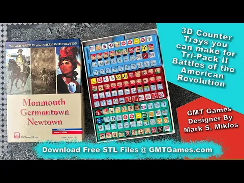 GMT Games: Tri-Pack II Battles of the American Revolution - Counter Trays