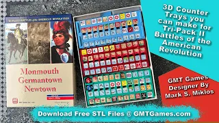GMT Games: Tri-Pack II Battles of the American Revolution - Counter Trays