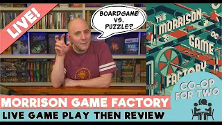 Morrison Game Factory - Live puzzle game playthrough then review
