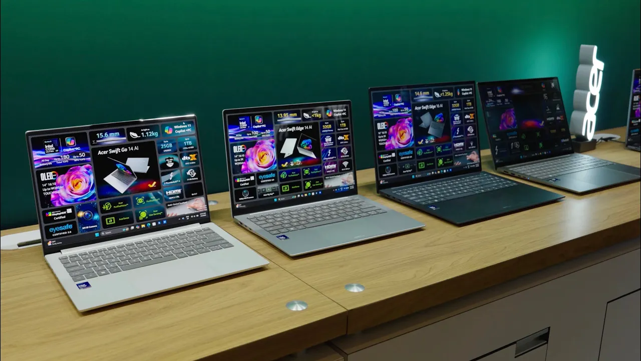 2026 Acer Intel, AMD and Snapdragon Laptop Lineup at CES 2026