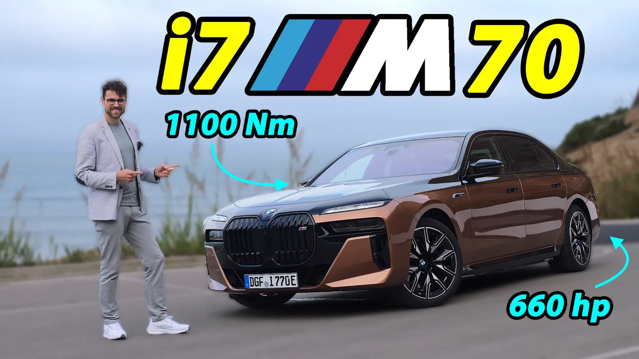 The most powerful 7 Series! BMW i7 M70 driving REVIEW