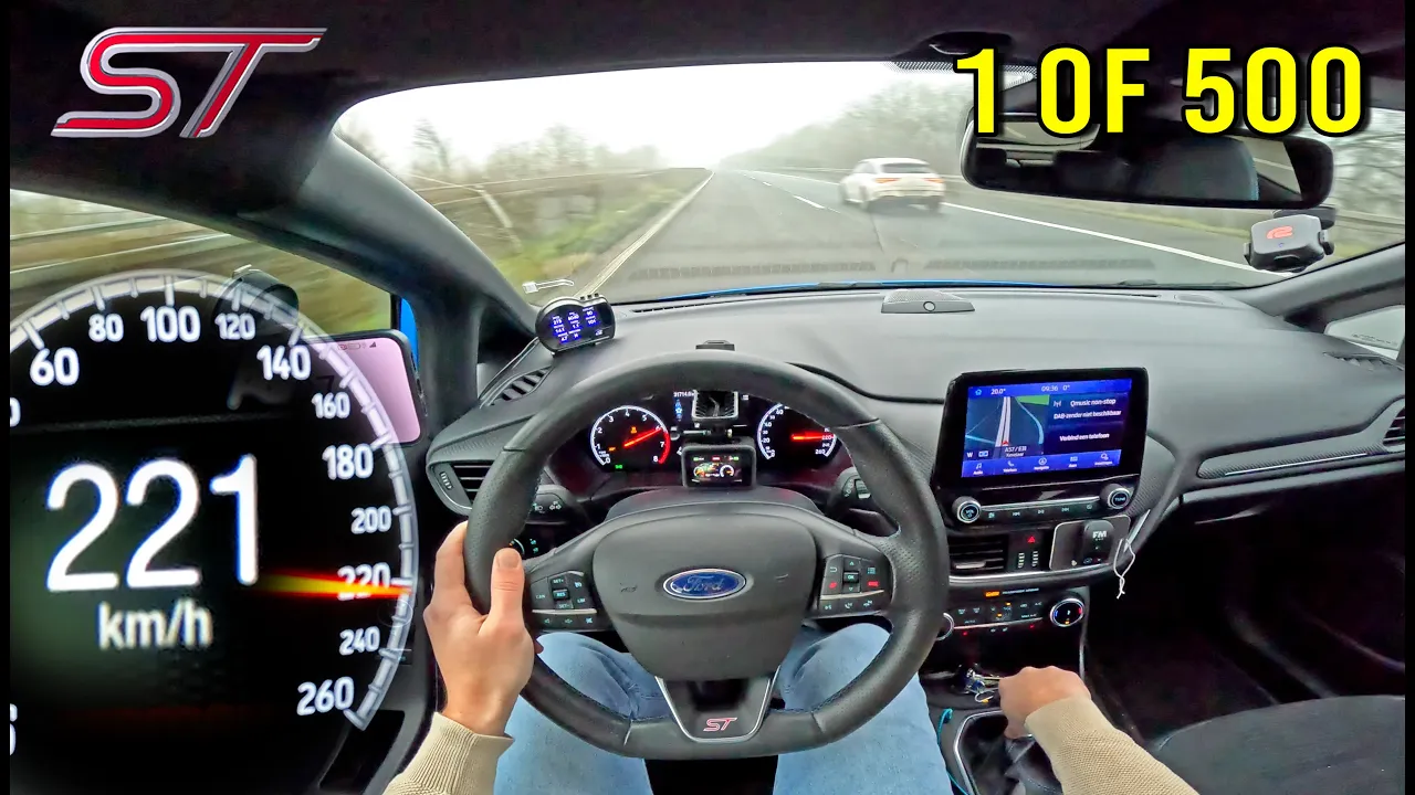 FORD FIESTA ST EDITION 1 of 500 // 100-200 & TOP SPEED on AUTOBAHN