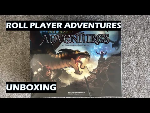 Unboxing Roll Player Adventures (Kickstarter Edition) board game