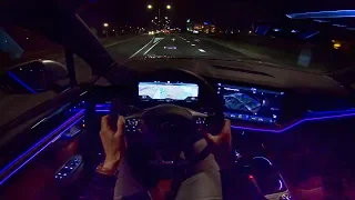 2019 VW Touareg R Line AMBIENT LIGHTING Night Drive POV by AutoTopNL