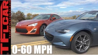 2016 Mazda MX-5 Miata vs Scion FR-S 0-60 MPH Review: Which car is faster?