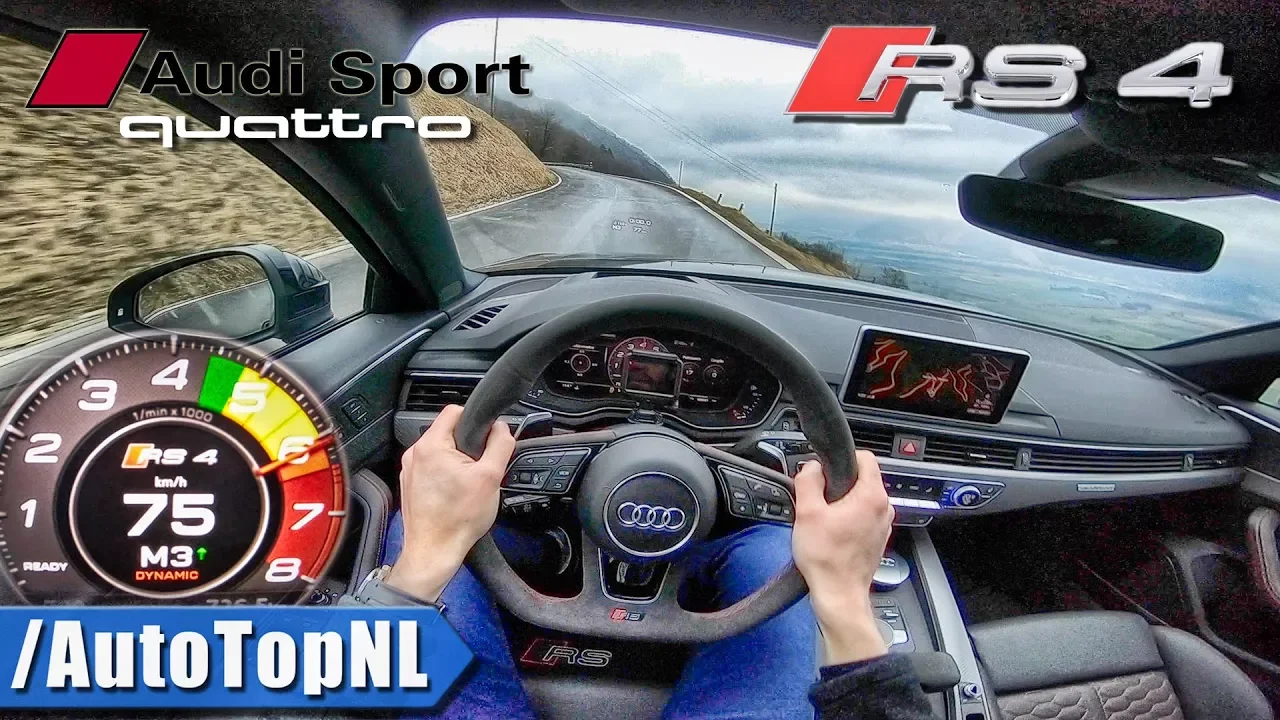 2018 Audi RS4 Avant POV Test Drive HILLCLIMB by AutoTopNL