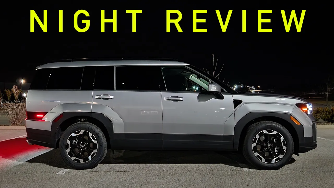 BOLD LIGHTING! -- Does the New 2024 Hyundai Santa Fe Have Great Lighting at Night??