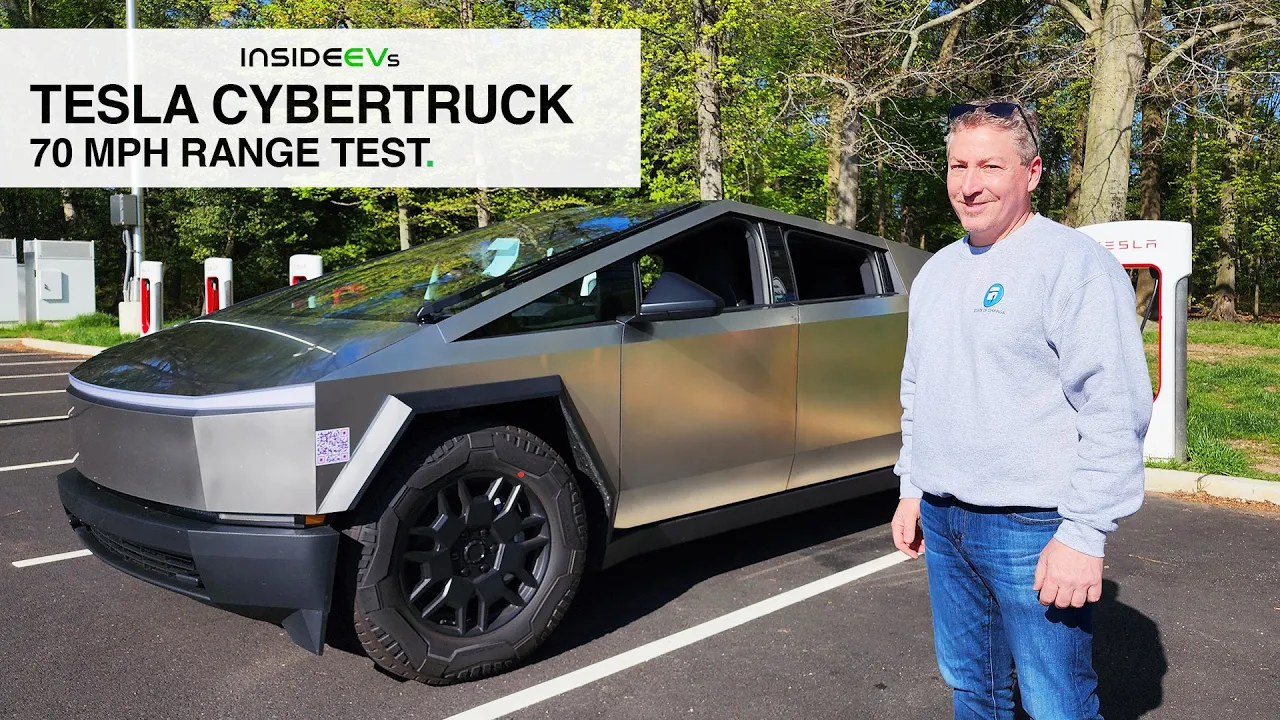 Tesla Cybertruck: InsideEVs 70 MPH Range Test