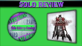 Bloodborne Board Game Solo Review