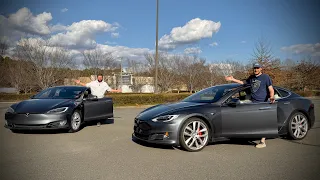 My Friend Bought Another Super Cheap Tesla Model S Raven w/ 200k Miles! Ludicrous Performance & FSD