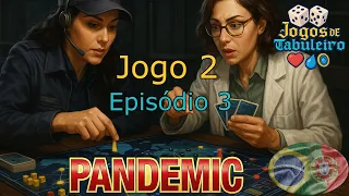 Jogando Pandemic - Jogo 2, Episódio 3 (Pandemia sozinho com 2 personagens)