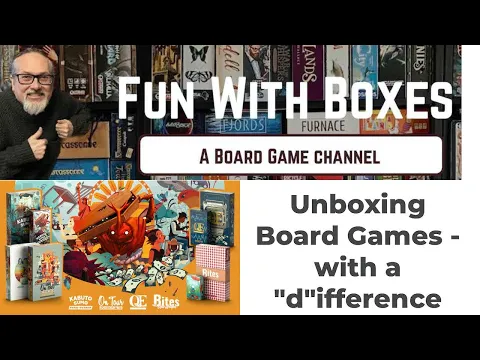 Board Game Unboxing - with a TWIST - Bites QE and On Tour and Kabuto Sumo