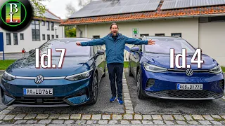 VW Id.4 (2024) Pro vs Id.7 Pro - Consumption
