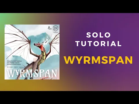 Wyrmspan Solo Tutorial | Quick 1 Round Play | DaniCha