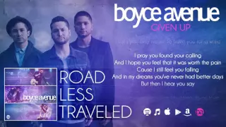 Boyce Avenue - Given Up (Lyric Video)(Original Song) on Spotify & Apple
