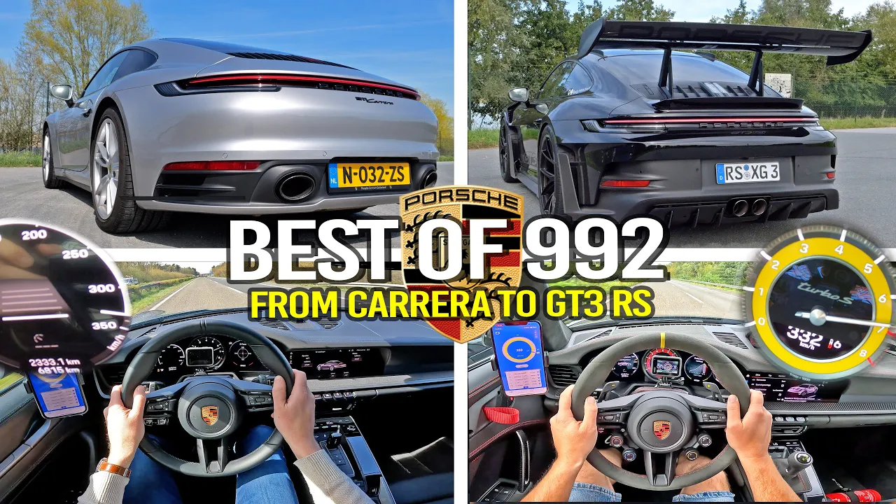 BEST of Porsche 911 - 992 // AUTOBAHN POV & SOUND