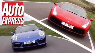 Ferrari 488 GTB vs Porsche 911 Turbo S: turbo supercars fight it out