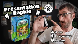 Présentation rapide de MINECRAFT EXPLORERS #ravensburger #expliquemoica