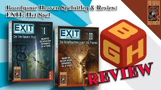 Boardgame Heaven Spelregels en Review 154: Exit: het Spel (999 Games) [Dutch]
