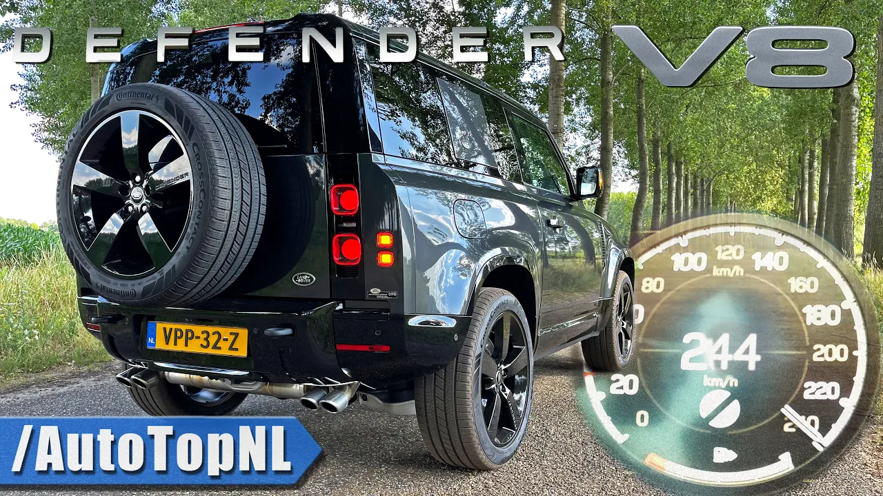 Land Rover Defender V8 Supercharged 525HP | 0-240 Acceleration Top Speed & Sound by AutoTopNL