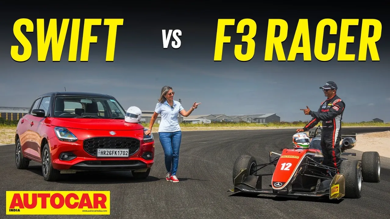 Maruti Swift vs F3 racer! Just how much faster is a race car than an everyday car? | Autocar India