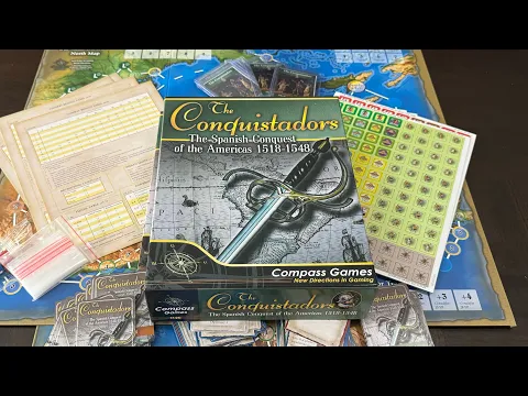 The Conquistadors: The Spanish Conquest of the Americas – 1518-1548 (Compass Games) - Unbox