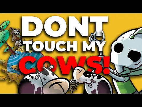 Cosmic Cow Collectors . . . the cutest bluffing game EVER! | 2p Gameplay