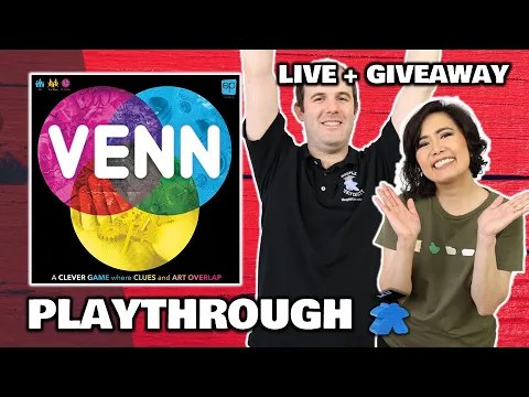 Venn - LIVE Playthrough Board Game & Giveaway US/Can/Aus/EMEA