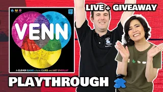 Venn - LIVE Playthrough Board Game & Giveaway US/Can/Aus/EMEA