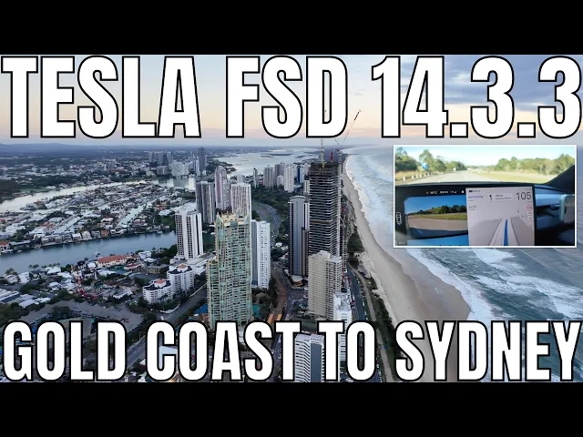 Tesla Model Y L FSD Supervised 14.3.3 | Gold Coast to Sydney Road Trip