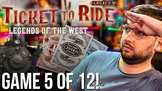 Hidden Secrets and Hopeful Searchers! - Ticket To Ride Legacy Game 5!