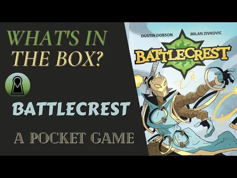 Pocket Game Wednesday!!! What's In The Box? Battlecrest Unboxing Kickstarter Button Shy Games