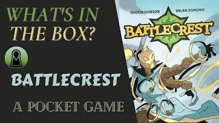 Pocket Game Wednesday!!! What's In The Box? Battlecrest Unboxing Kickstarter Button Shy Games