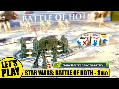 Let's Play Solo STAR WARS BATTLE OF HOTH Mission 2 | Dale the Casual Gamer