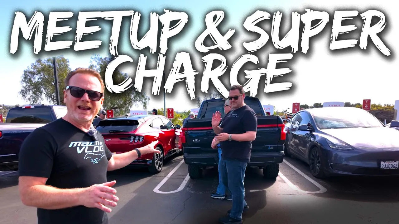 We had a Ford EV Tesla Charging Meetup!