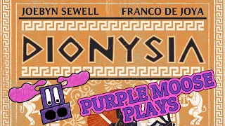 Purple Moose Plays...Dionysia (solo with Soliloquy expansion) - Kickstarter Preview