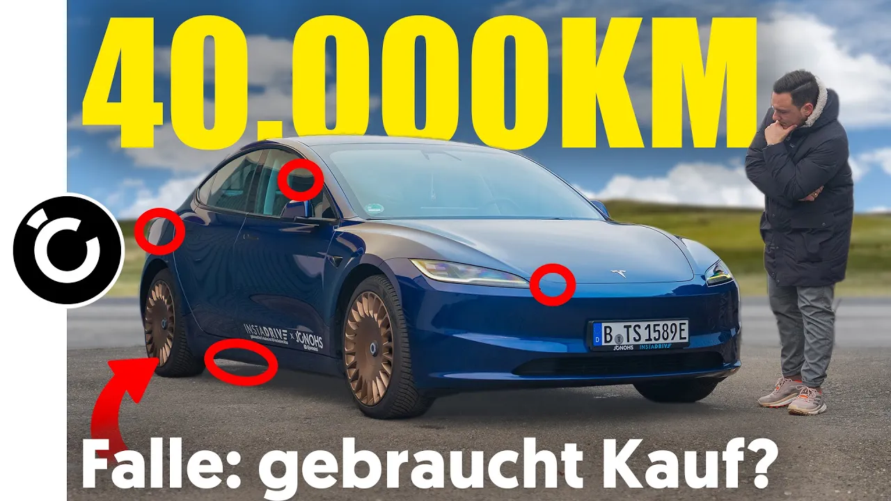 GEBRAUCHTES Tesla Model 3 mit 40.000km - Akku Verschleiß und Mängel!