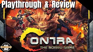 Contra: The Board Game | 2 Solo Playthroughs & Review