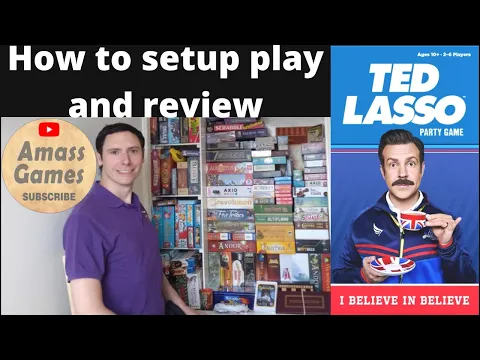 Ted Lasso party game how to setup play and review board game AmassGams Funko football #fun #gametok